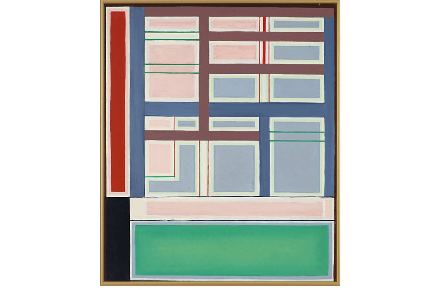 Étude No. 1 Analise, 1945-1965, by Pierre Daura (Spanish, 1896-1976); oil on canvas; 30 1/2 x 25 1/2 inches; Courtesy of the Lowe Art Museum, University of Miami. © Lowe Art Museum, University of Miami