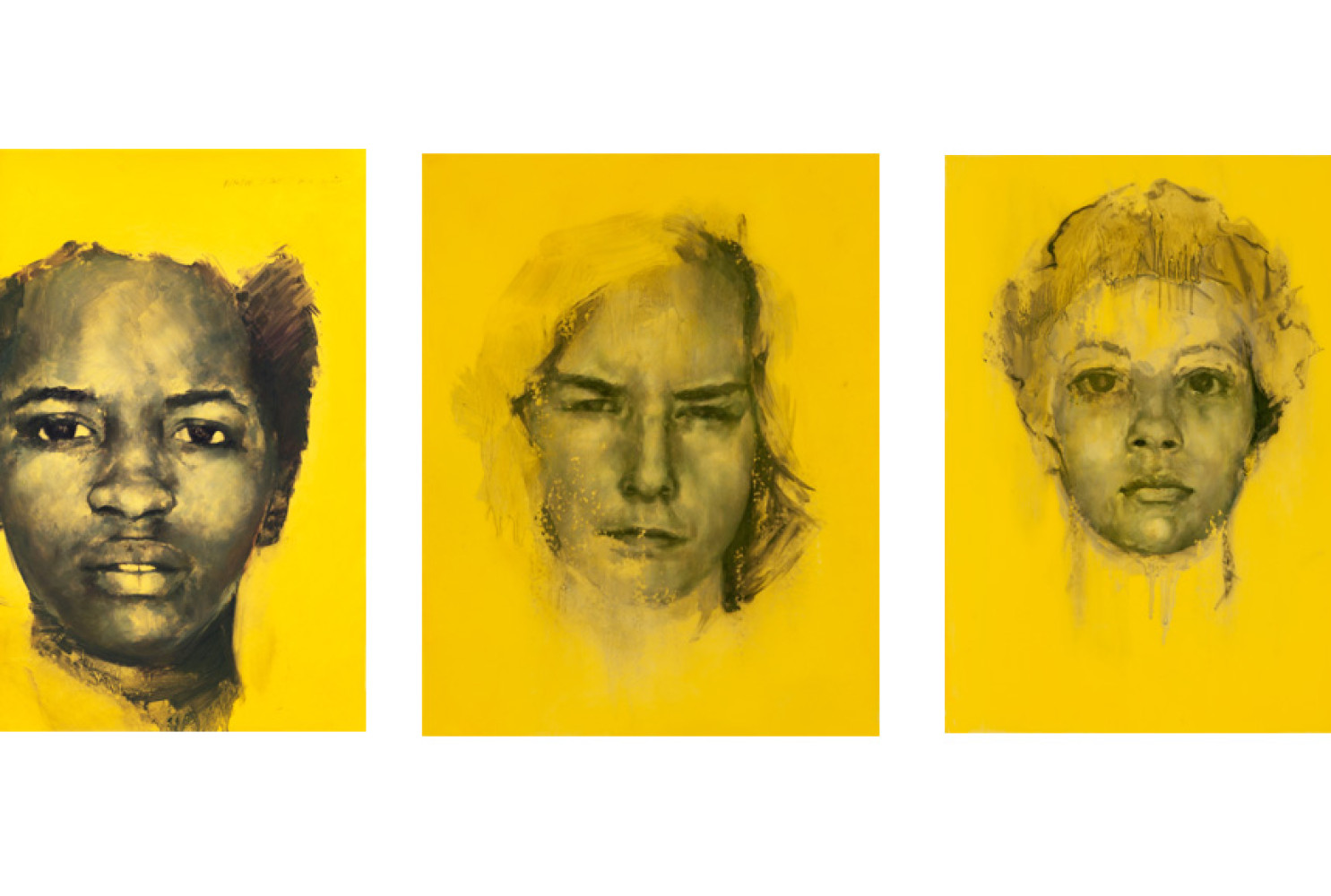 Yellow (Freedom Riders), 2018, By Charles Edward Williams (American, b. 1984); Oil on Mylar, 9 x 11 inches; ©Charles Edward Williams
