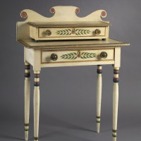 Dressing Table, 1835–1840, by unidentified artist; basswood, white pine and maple, brass, and paint; 47 x 33 3/4 x 17 1/4 inches; Courtesy of the Barbara L. Gordon Collection