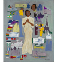 Marian Anderson, ca. 1945, by William H. Johnson (American, 1901-1970). Oil on paperboard, 35 5/8 x 28 7/8 inches. Image courtesy of Smithsonian American Art Museum.