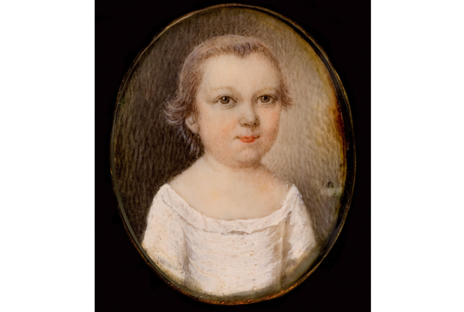 Unidentified sitter, ca. 1745, by Mary Roberts (American, d. 1761); watercolor on ivory; 1 1/8 x 1 inches; Bequest of Mrs. Amelia Josephine Emanuel; 1939.009.0001