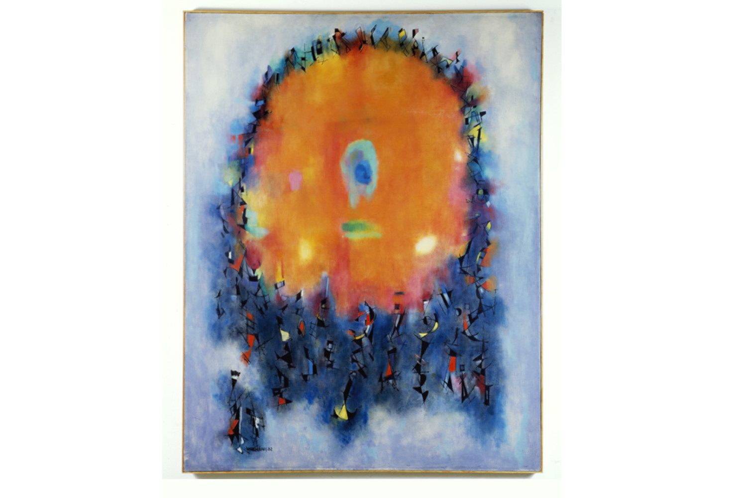 Bonfire, 1962, By Norman Lewis (American, 1909—1979); Oil on canvas; 64 x 49 7/8 inches; The Studio Museum in Harlem; Gift of the Estate of Norman Lewis; ©Estate of Norman W. Lewis; Image courtesy of Michael Rosenfeld Gallery LLC, New York, NY