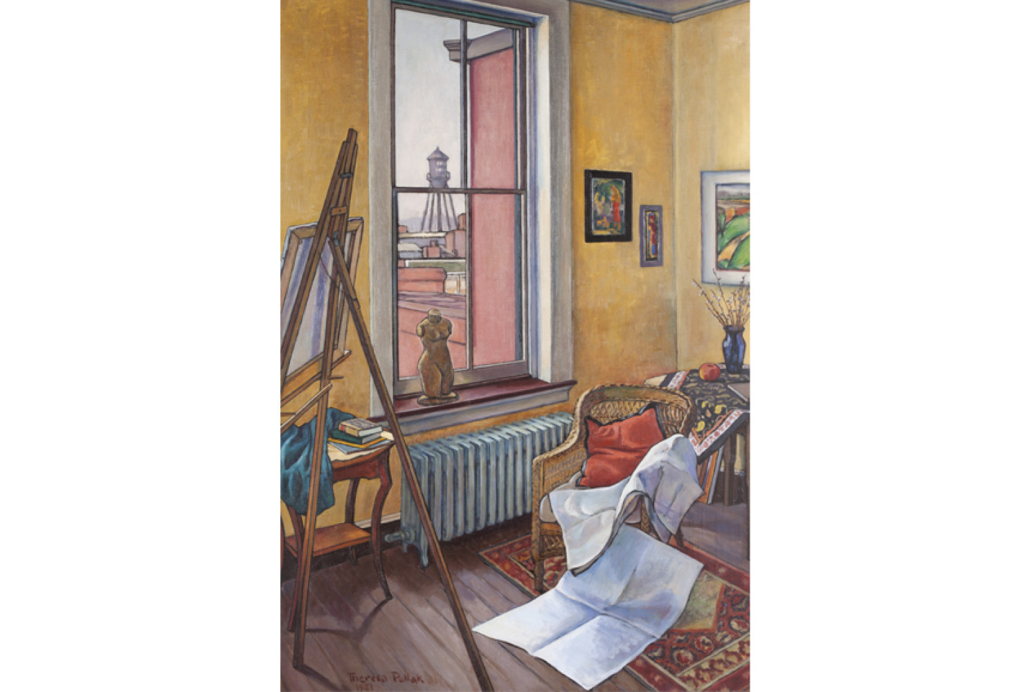 Art Studio, 1931, By Theresa Pollak (American, 1899—2002); Oil on canvas; 40 1/4 x 27 inches; 2013.10.09; The Johnson Collection, Spartanburg, SC
