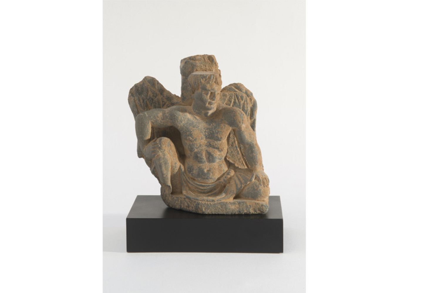 Atlante, c. 1st-3rd cent; Schist; Ancient Gandhara (now NW Pakistan); Courtesy of a private collection