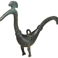 Greek, Peacock, Early eighth century B.C., Bronze,
Photo courtesy of the J. Paul Getty Museum, Los Angeles,
The Sol Rabin Collection