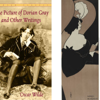 Right: Aubrey Vincent Beardsley, Woman Reading, Harvard Art Museums/Fogg Museum, Gift of Paul J. Sachs, by exchange, Photo President and Fellows of Harvard College, M14022 