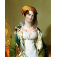 Mrs. Robert Gilmor, Jr. (Sarah Reeve Ladson, ca. 1790-1866), 1823, by Thomas Sully (American, 1783-1872); oil on canvas; 46 1/2 x 39 inches; Bequest of Mrs. Leila Ladson Jones; 1942.010.0003
