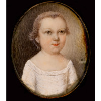 Unidentified sitter, ca. 1745, by Mary Roberts (American, d. 1761); watercolor on ivory; 1 1/8 x 1 inches; Bequest of Mrs. Amelia Josephine Emanuel; 1939.009.0001
