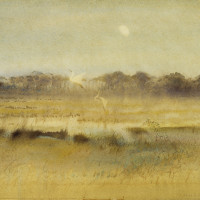 A Salt Creek from the series A Carolina Rice Plantation of the Fifties, ca. 1935, By Alice Ravenel Huger Smith (American, 1876—1958); Watercolor on paper; Gift of the artist; 1937.009.0029