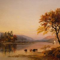 Autumn Afternoon, Greenwood Lake, 1873, by Jasper Francis Cropsey (American, 1823-1900); oil on canvas; 11 x 19 1/2 inches; Courtesy of the Higdon Collection