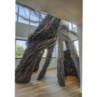 Betwixt and Between, by Patrick Dougherty, 2017. © Rick Rhodes Photography