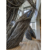 Betwixt and Between, by Patrick Dougherty, 2017. © Rick Rhodes Photography