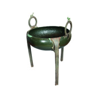 Greek, Ring-Handled Tripod Cauldron , Early eighth century B.C., Bronze,
The Sol Rabin Collection