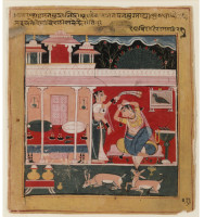 Desavaradi ragini (a personification of a musical mode), from a Ragamala (