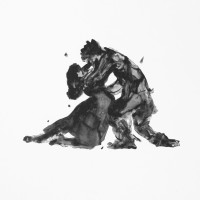 Porgy and Bess, Embracing, 2013, by Kara Walker (American, b. 1969); lithograph on paper; 15 x 18 inches; Museum purchase; 2015.005.0005