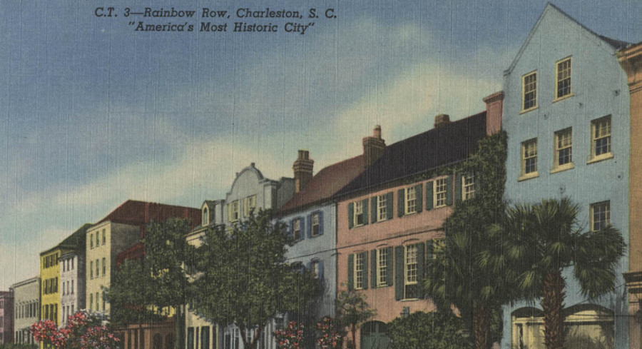 Leah Greenberg Postcard Collection (detail), College of Charleston Special Collections