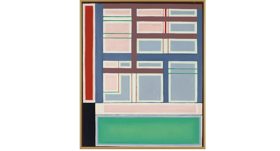 <i>Étude No. 1 Analise</i>, 1945-1965, by Pierre Daura (Spanish, 1896 - 1976); Oil on canvas; 30 1/2 x 25 1/2 inches. Courtesy of the Lowe Art Museum, University of Miami. © Lowe Art Museum, University of Miami.