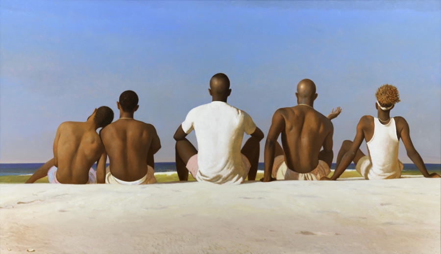  <i>Hurtsboro</i>, 2021, by Bo Bartlett (American, b. 1955). Oil on linen, 70 x 120 inches. ©Image courtesy of the artist and Miles McEnery Gallery, New York, NY.