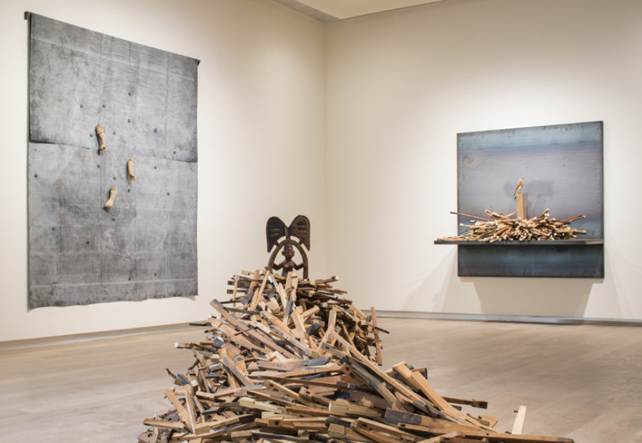 Installation view of <i>Radcliffe Bailey: Pensive</i>; Photo courtesy of SCAD