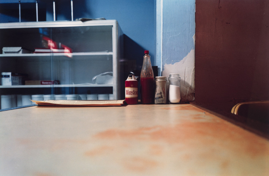 Untitled (Hot sauce, Louisiana), 1980. Dye transfer print, 1982, 12 x 18 inches. © Eggleston Artistic Trust, courtesy of David Zwiner New York.