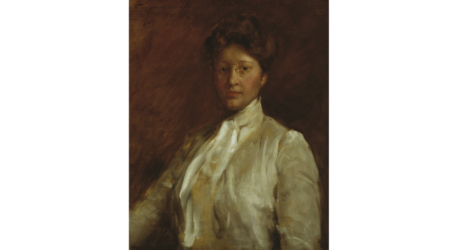 <i>Anna Heyward Taylor (1879 - 1956)</i>, 1903, By William Merritt Chase (American, 1849—1916); Oil on canvas; 30 1/4 x 24 inches; Gift of Anna Heyward Taylor; 1937.003.0001
