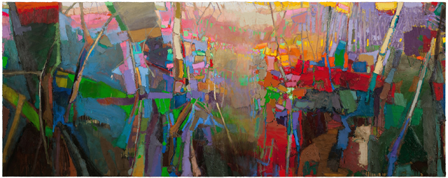 <i>Pavilion</i>, 2008-09, by Brian Rutenberg, oil on linen, courtesy of Jerald Melberg Gallery, Charlotte, NC