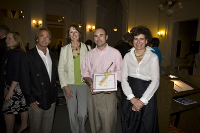 Smith Coleman, Mary Whyte, 2009 winner Dayton Colie, and Angela Mack
