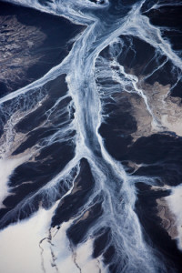 Coal Slurry (Residue stream of water and chemicals resulting from coal washing, Kayford Mountain, WV), 2005, by J. Henry Fair