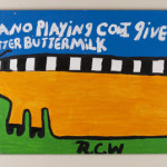 Piano Playing Cow I Give Better Buttermilk, n.d., by Ruby C. Williams (American, b.1920s)