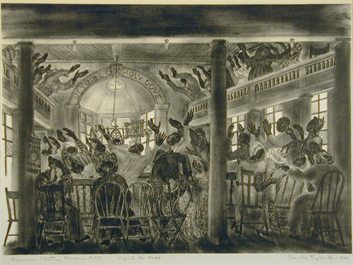 Experience Meeting, Macedonia A.M.E., 1934, by Prentiss Taylor