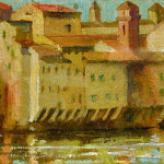 On the Arno, Florence, by Emma S. Gilchrist (American, 1862 - 1929)