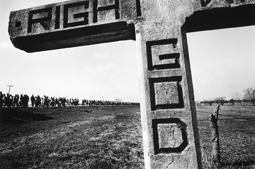 “Get Right with God” Sign on Highway 80, Selma to Montgomery March, 1965, by James Karales