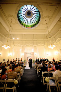 Wedding Ceremony in Gibbes Rotunda