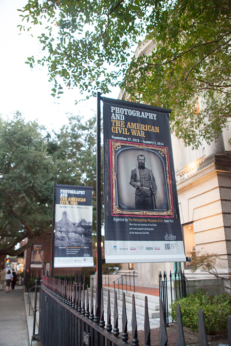 Exhibition banners along Meeting Street