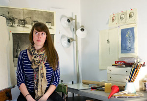 Kate MacNeil in her studio