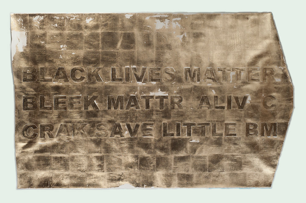 BLACK LIVES MATTER (Tranformation), 2016. by Stacy Lynn Waddell