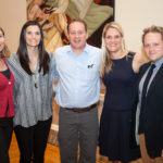 Society 1858 Members Janneke Vreede-Schaay, Emily Broome, Amy Coy, and Jamieson Clair with artist John Westmark
