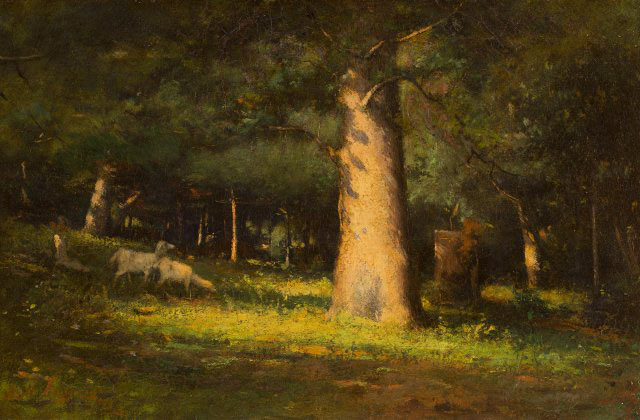 Sunlight in the Forest, 1891, by Elliott Daingerfield 