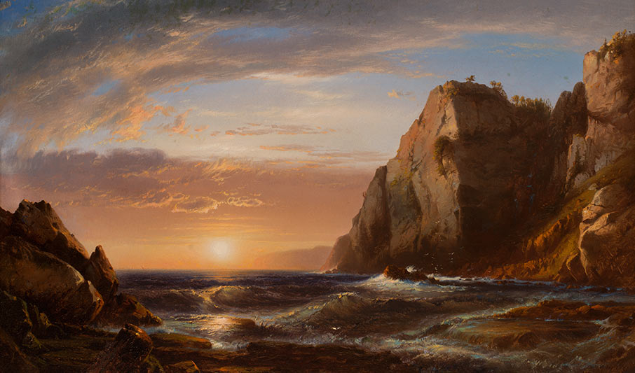 Sunrise at Grand Manan, 1861, by William Hart 