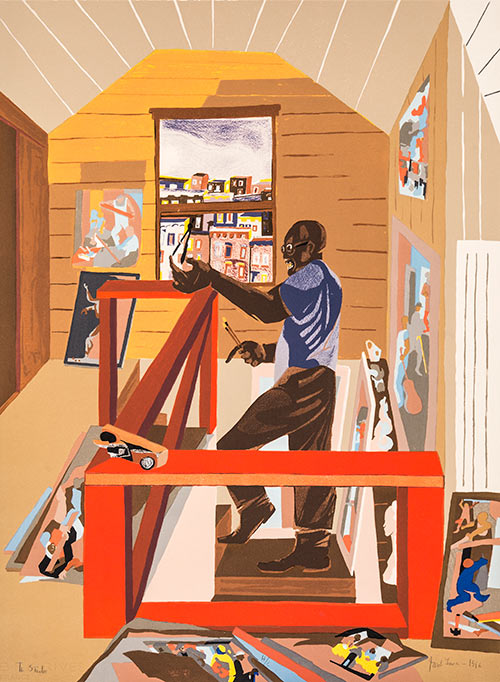 The Studio, 1996, by Jacob Lawrence