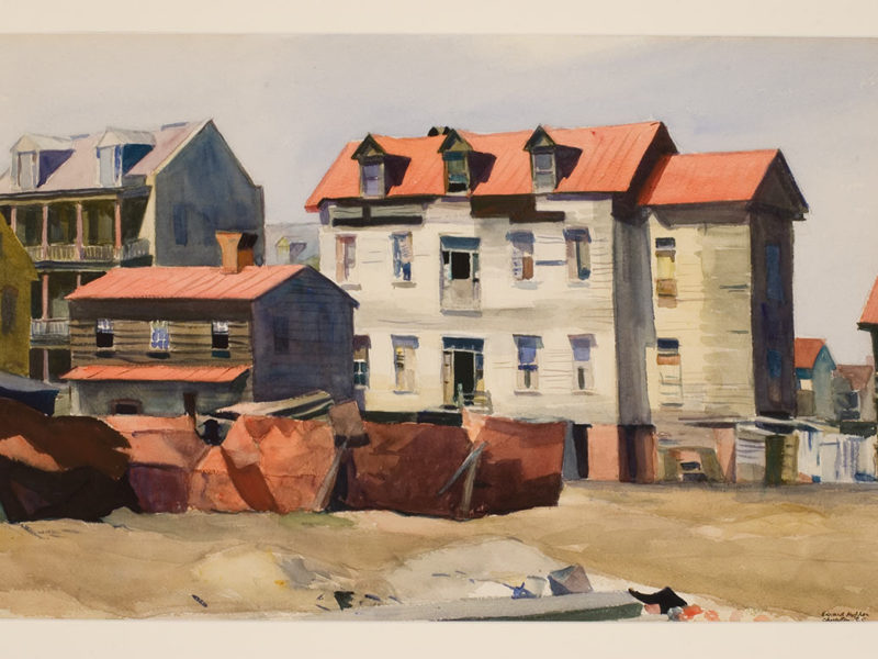 Charleston Slum (54, 56, and 61 Washington Street), 1929, by Edward Hopper (American, 1882–1967)