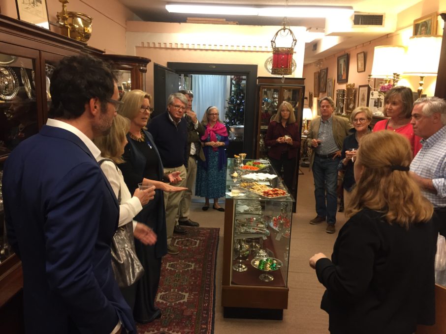 While browsing some of Charleston's finest antique shops,, like the Silver Vault shown above, visitors have a chance to learn from experts in interior design, antiques, and decorative arts.