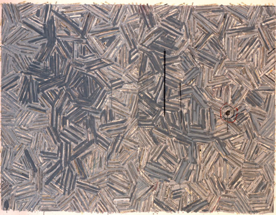 Chaz's favorite work in the collection is The Dutch Wives by Jasper Johns. The Dutch Wives, 1977, by Jasper Johns (American, b. 1930); Silkscreen on paper; 43 x 56 inches; Gift of Donald and Maria Cox; 1997.012.0001 