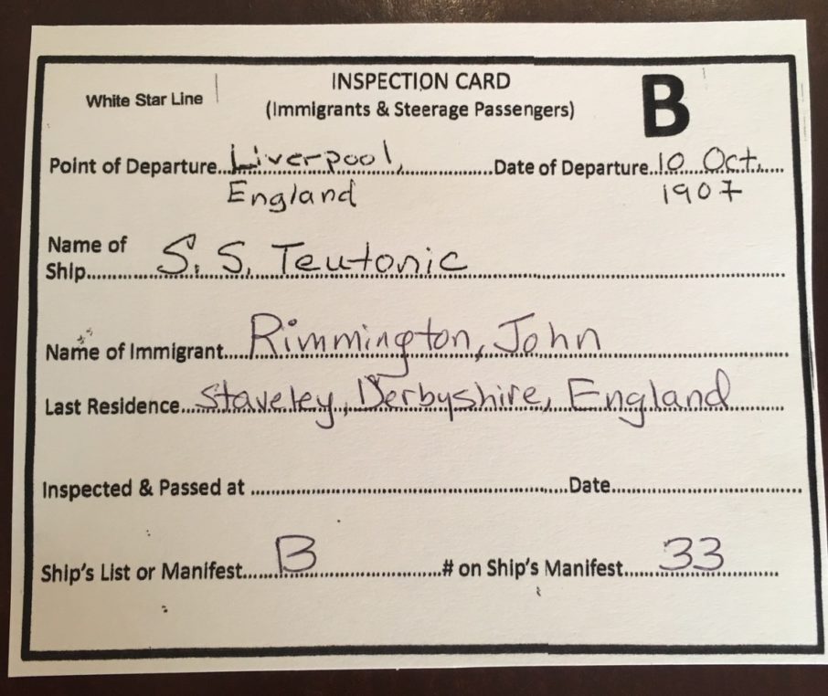 An example of an "inspection card" used during this activity. Our Education Intern, Brittany, took on the huge task of creating these for all of the students!