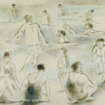 The Crowd, Folly Beach, 1930, By George Biddle (American, 1885–1973); Watercolor and ink on paper; 11 x 20 1/8 inches; Museum purchase with funds provided by the Winnie Edwards Murray Fund; 1985.027.0004