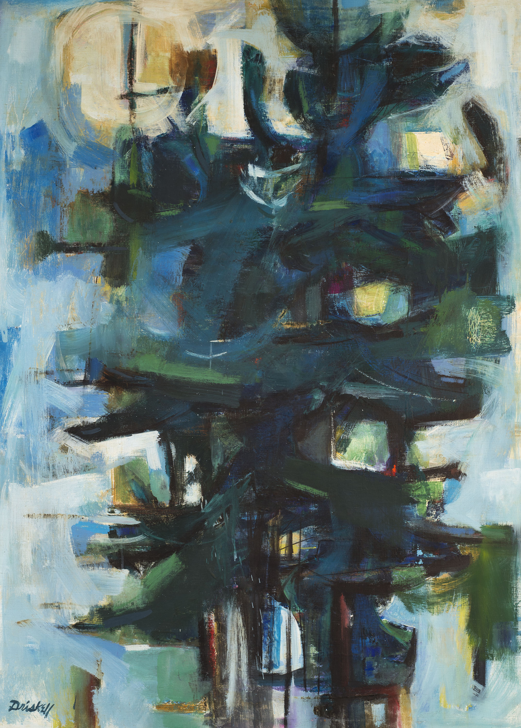 Pine Trees, 1961, by David Driskell