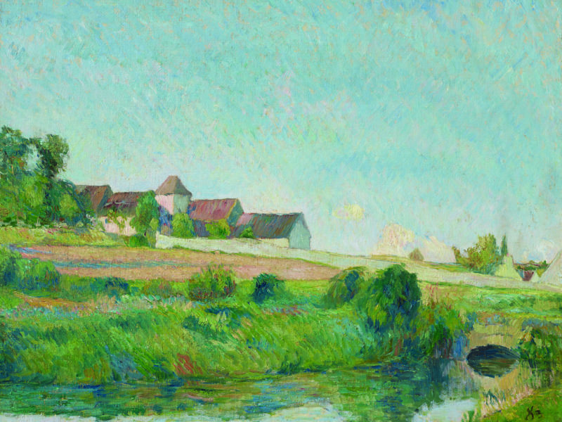 Impressionist landscape by Gauguin