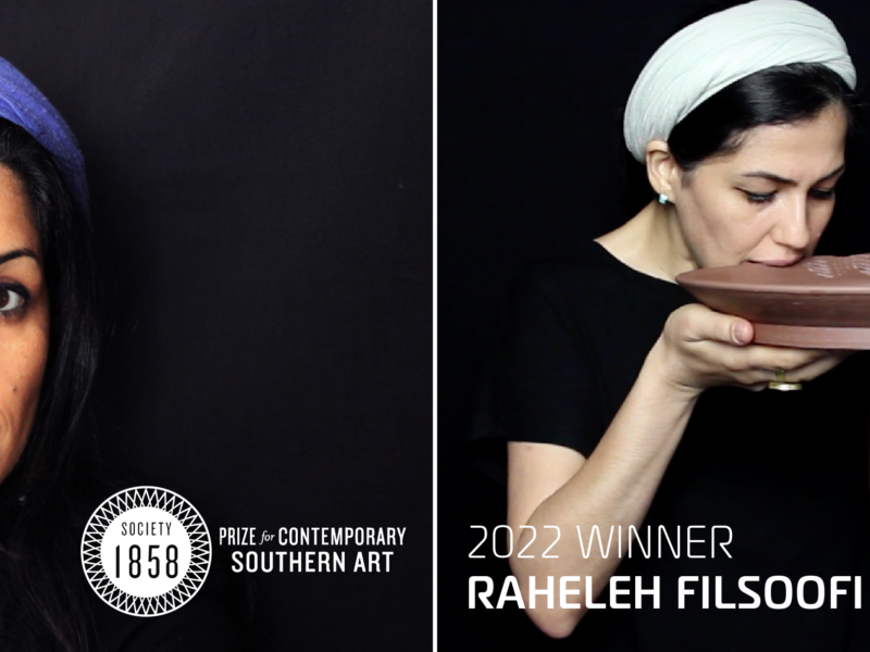 Raheleh Filsoofi headshot and performing "Bite"