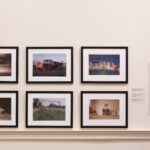 Installation shot with 6 framed photographs